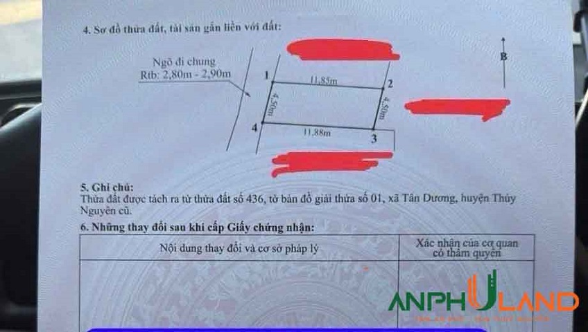 Bán lô đất trung tâm hành chính phường Thủy Nguyên ( xã Tân Dương), TP Hải Phòng